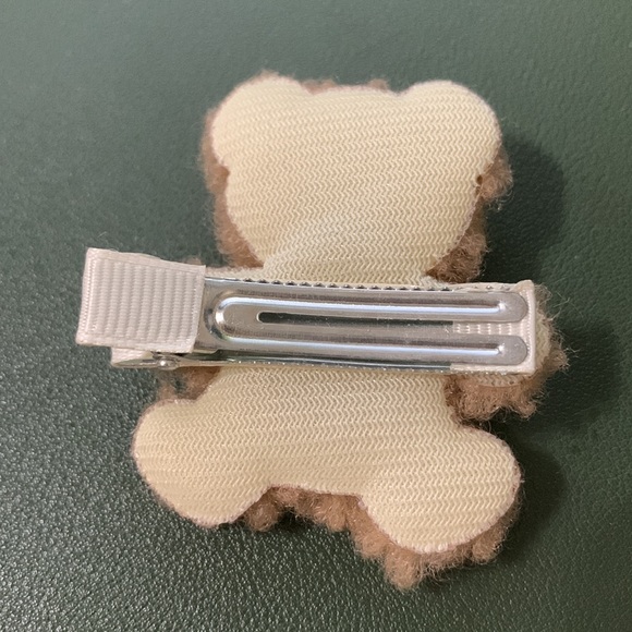 Handmade cute elegant bear ribbon preppy hair clip - Picture 2 of 2